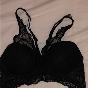 Black lace bralette